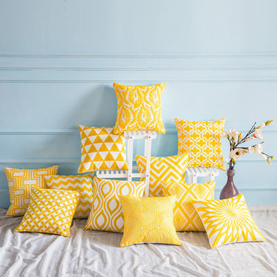 Yellow Pattern Decor Pillow - Premium from The Luxury Pillow - Just $52.99! Shop now at The Luxury Pillow