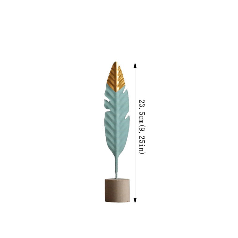 Feather Wooden Table Accent - Premium 0 from The Luxury Pillow - Just $29.98! Shop now at The Luxury Pillow