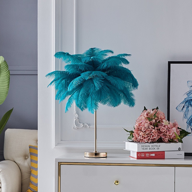 Feather Table Lamp - Premium Table Lamp from The Luxury Pillow - Just $99.99! Shop now at The Luxury Pillow