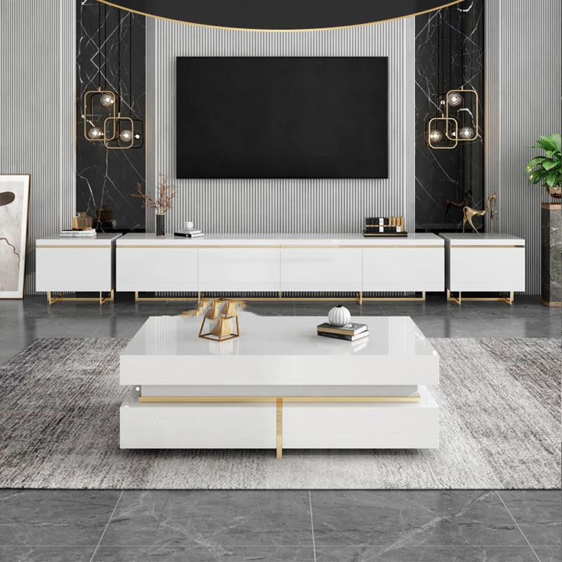Modern Minimalist Coffee Table TV Cabinet - Premium Table from The Luxury Pillow - Just $2799.99! Shop now at The Luxury Pillow