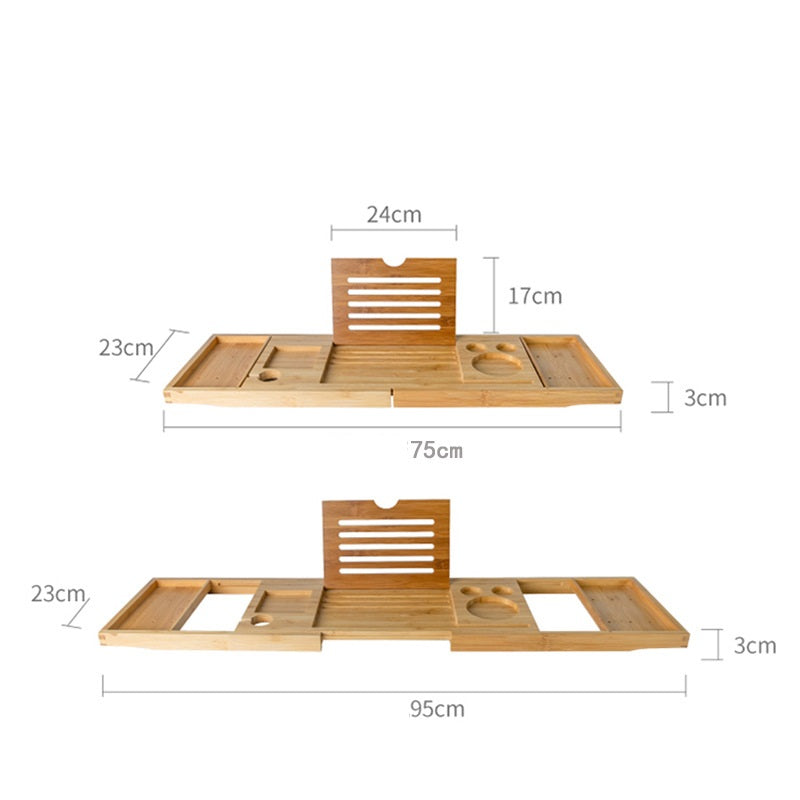 Bamboo Bath Tray - Premium Bath Tray from The Luxury Pillow - Just $89.99! Shop now at The Luxury Pillow