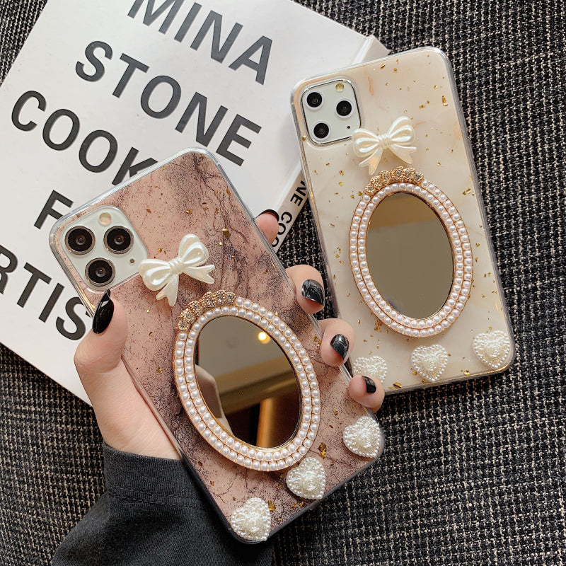 Marble Bowknot Mirror Phone Case - Premium Phone Case from The Luxury Pillow - Just $31.99! Shop now at The Luxury Pillow