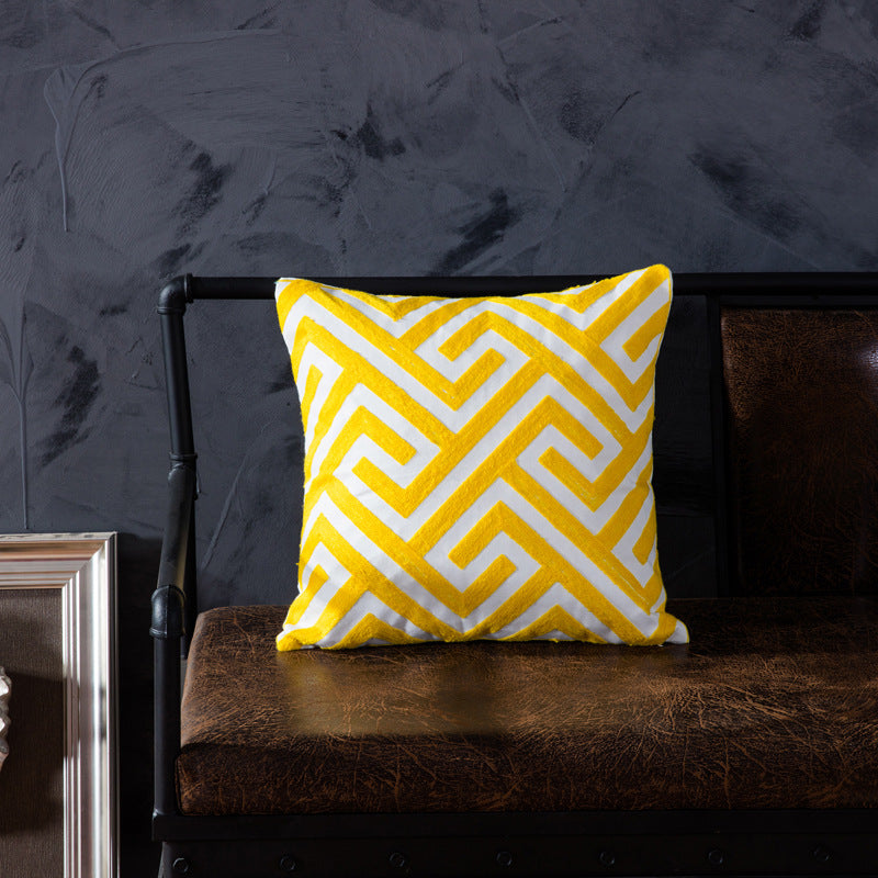 Yellow Pattern Decor Pillow - Premium from The Luxury Pillow - Just $52.99! Shop now at The Luxury Pillow