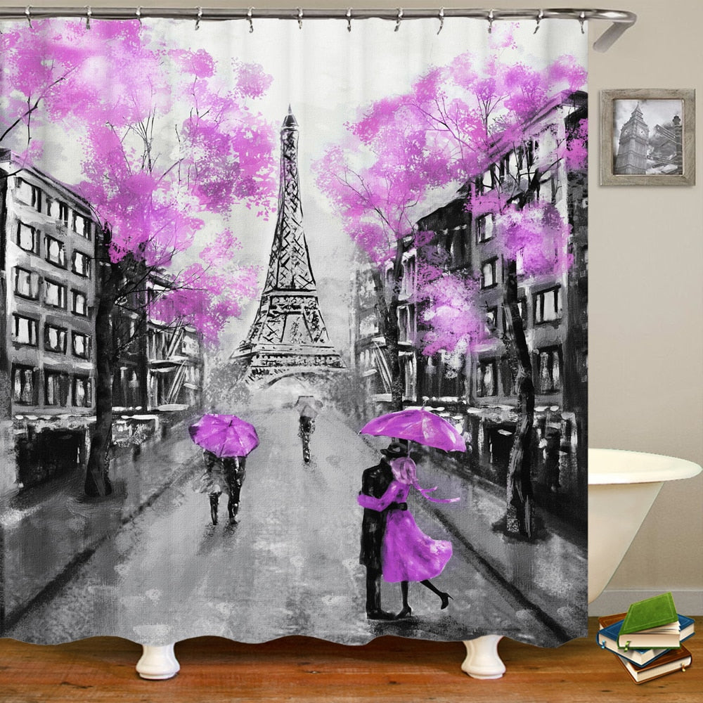 Paris Bathroom Shower Curtain