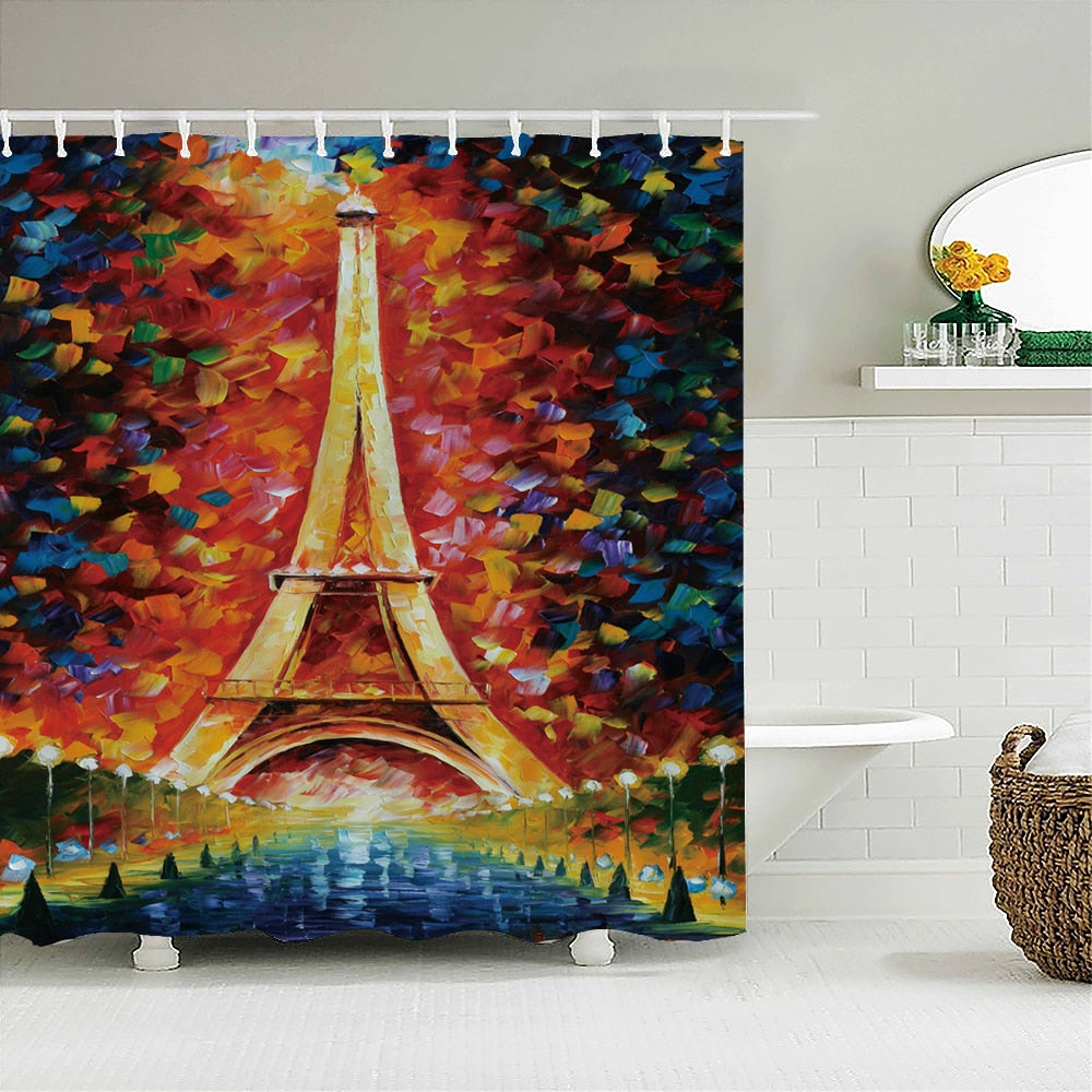 Paris Bathroom Shower Curtain