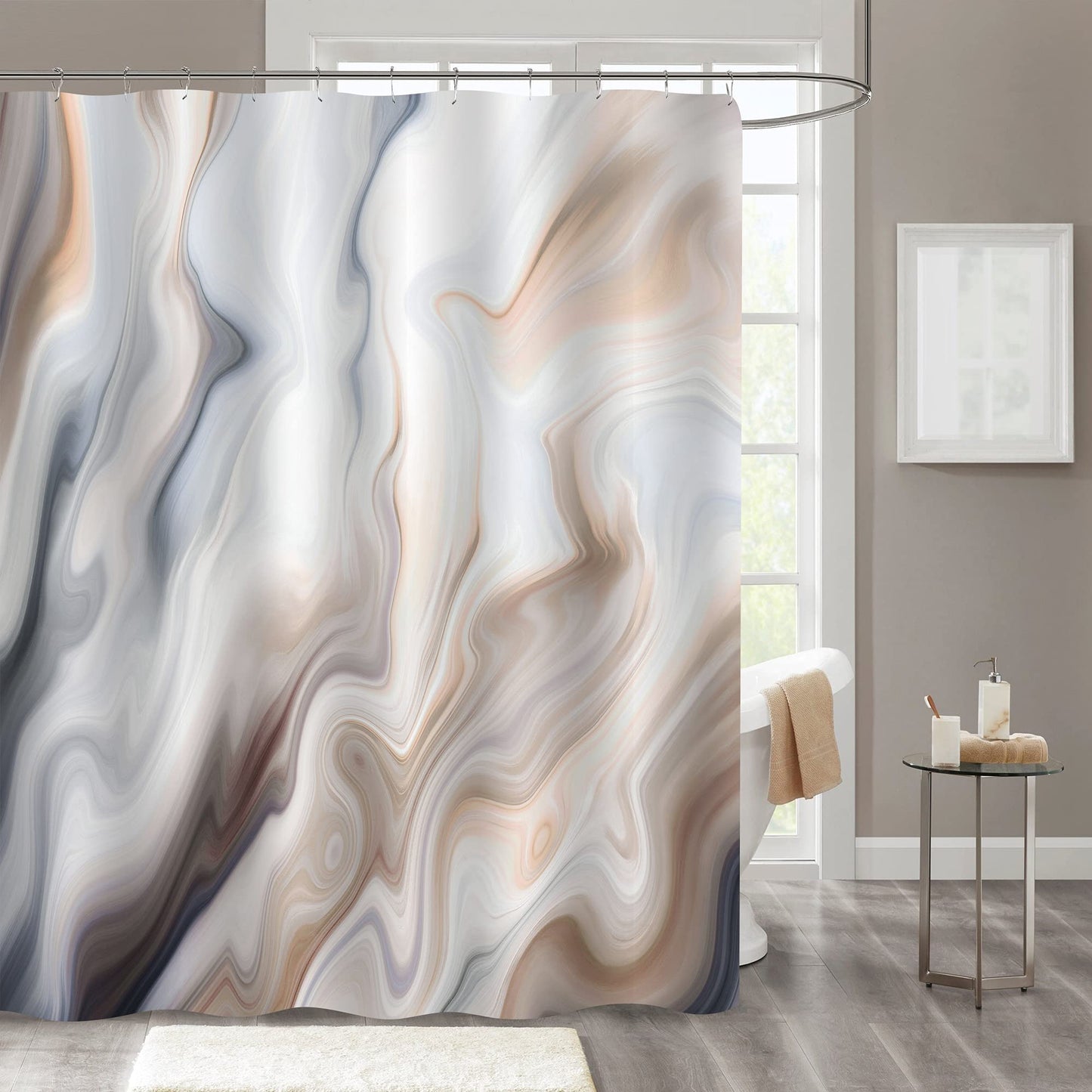 Marble Shower Curtain