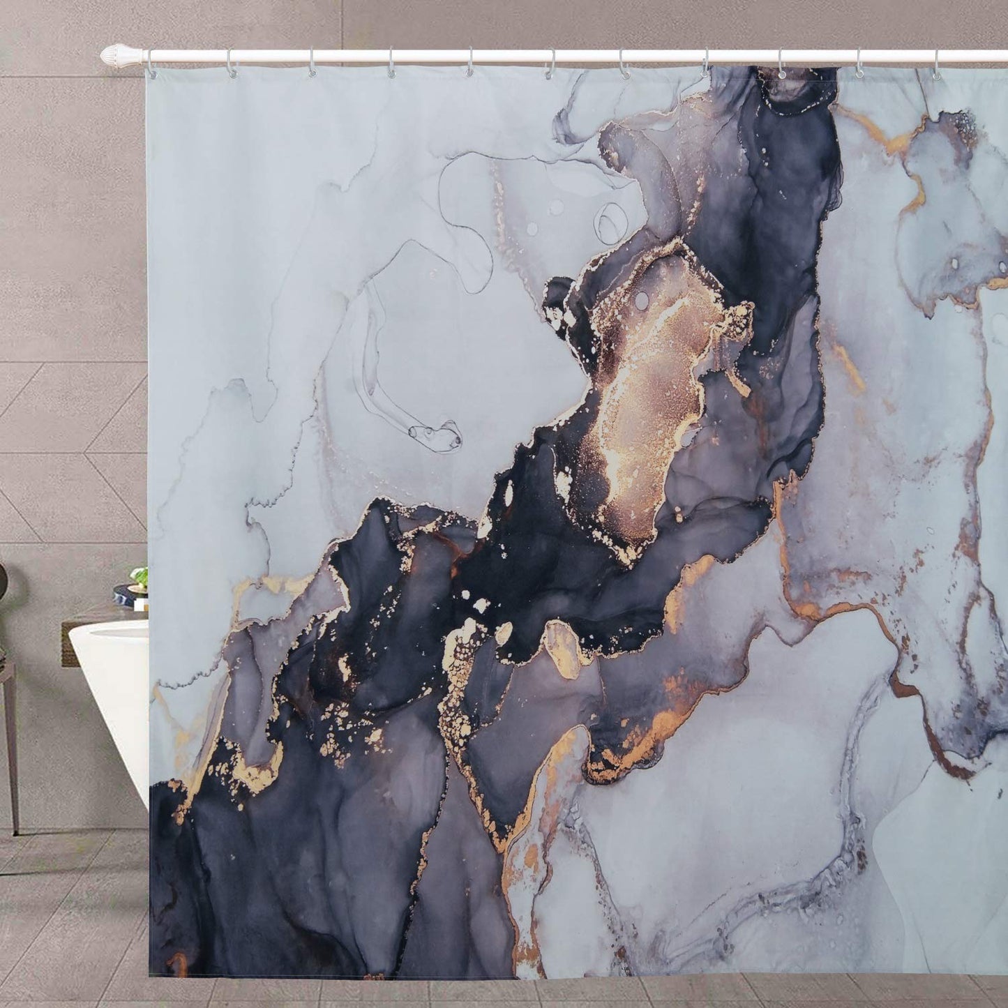 Marble Shower Curtain