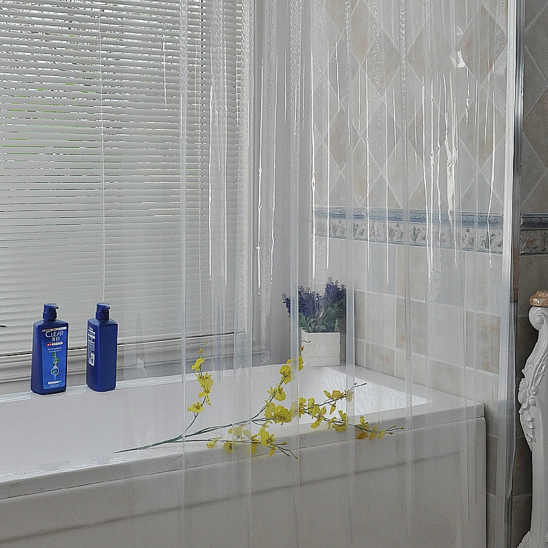 Clear Waterproof Shower Curtain - Premium Shower Curtain from The Luxury Pillow - Just $39.99! Shop now at The Luxury Pillow