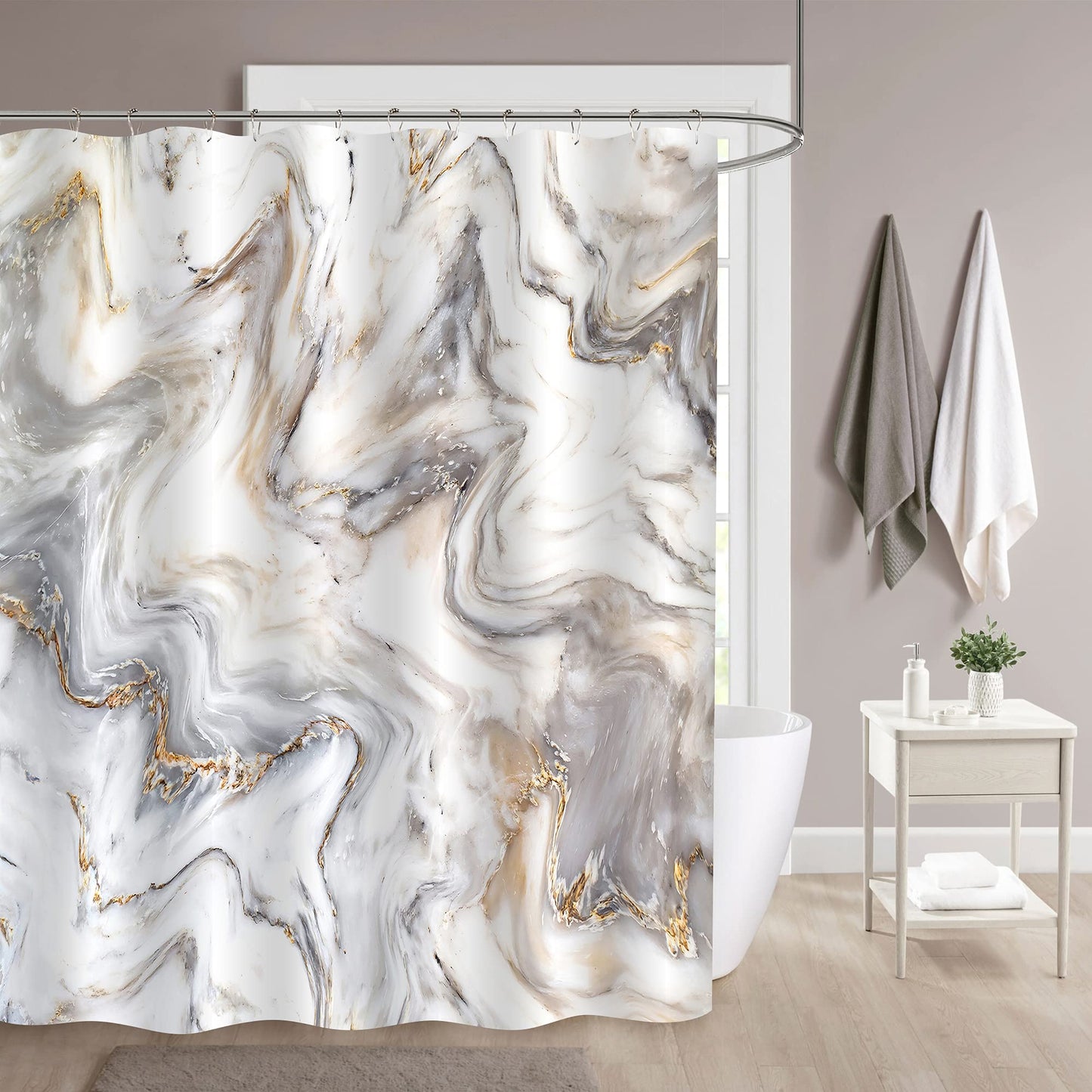 Marble Shower Curtain