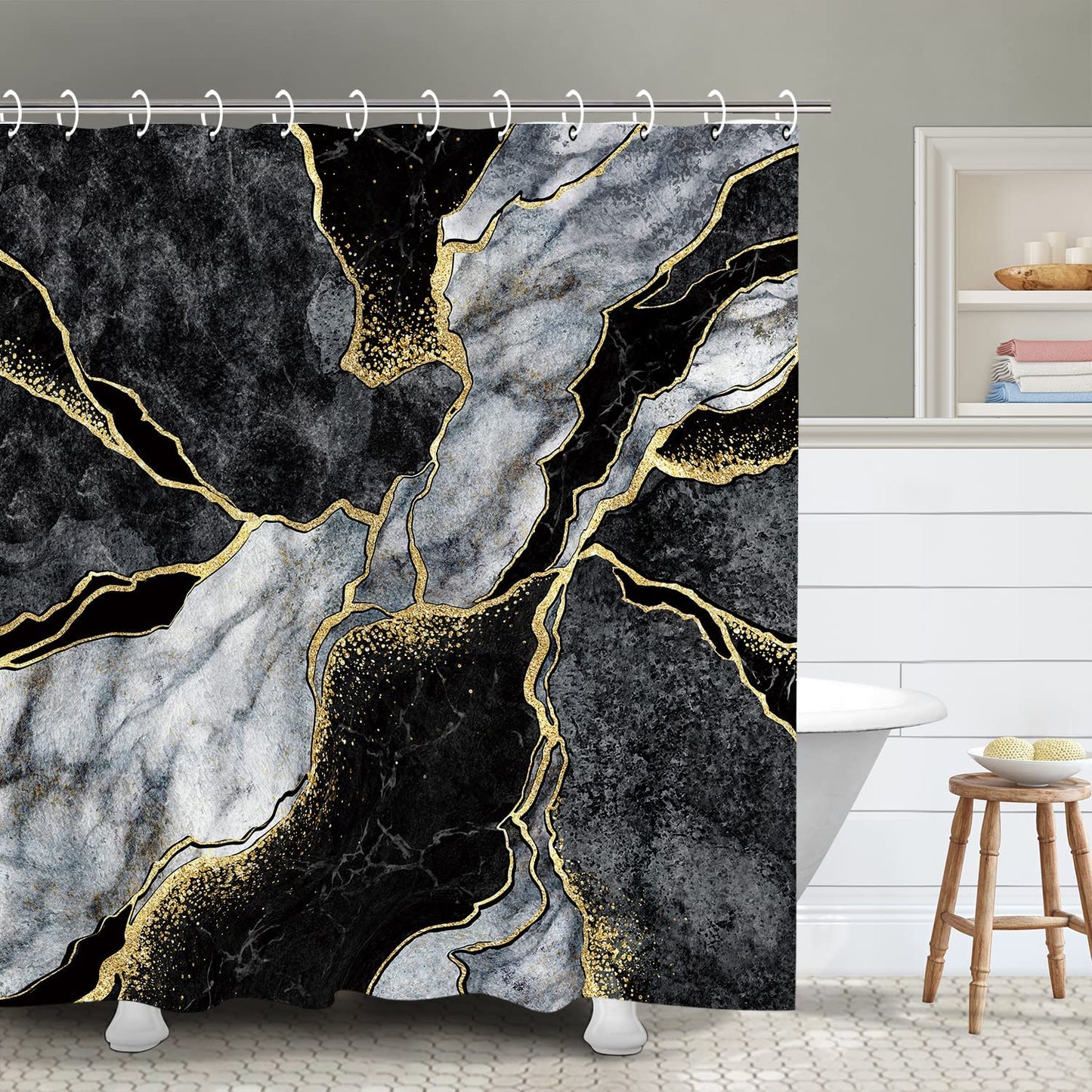 Marble Shower Curtain