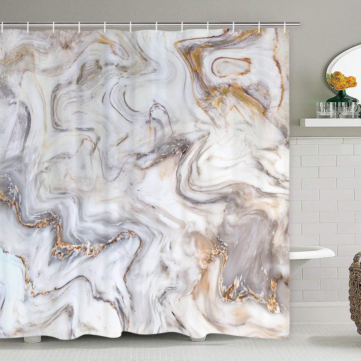 Marble Shower Curtain