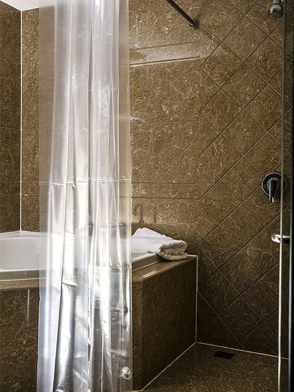 Clear Waterproof Shower Curtain