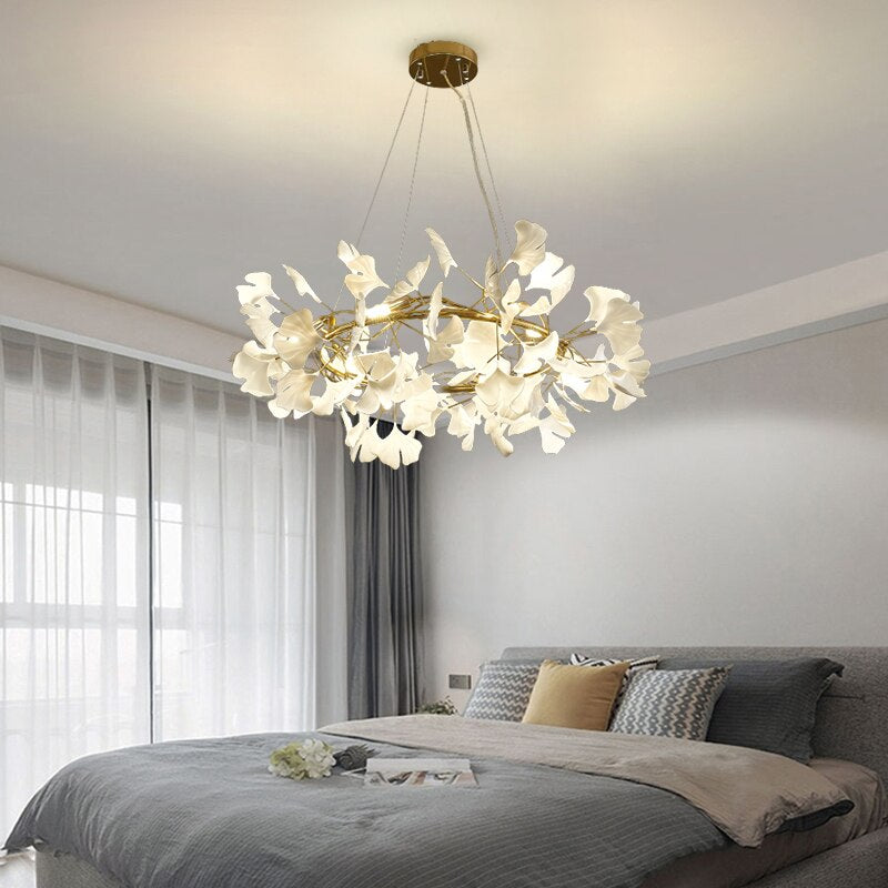 Hanging Leaf Chandelier Ring or Long Paragraph - Premium 0 from The Luxury Pillow - Just $189.99! Shop now at The Luxury Pillow