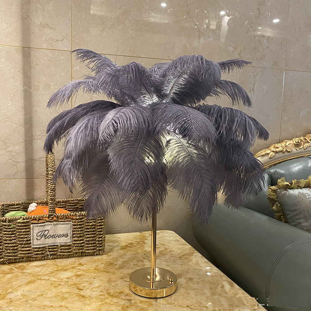 Feather Table Lamp - Premium Table Lamp from The Luxury Pillow - Just $99.99! Shop now at The Luxury Pillow