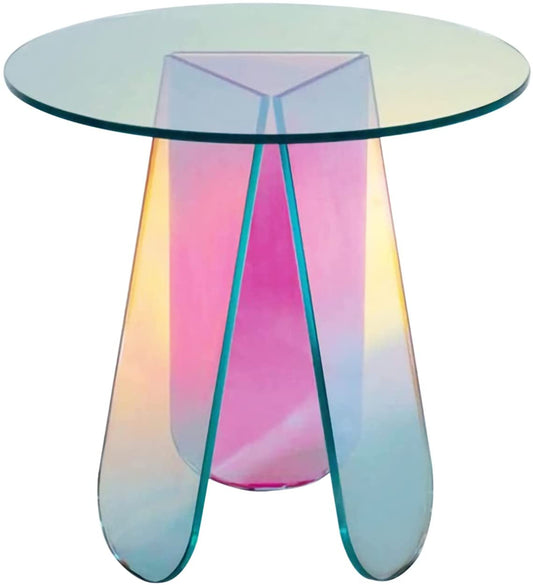 Rainbow Iridescent Coffee Table - Premium Table from The Luxury Pillow - Just $239.99! Shop now at The Luxury Pillow