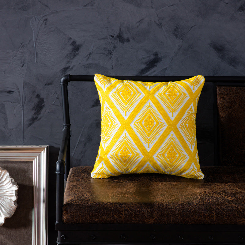 Yellow Pattern Decor Pillow - Premium  from The Luxury Pillow - Just $52.99! Shop now at The Luxury Pillow