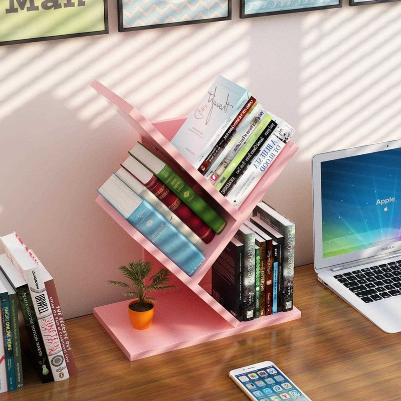 Simple Layered Desktop Bookshelf - Premium Bookshelf from The Luxury Pillow - Just $72.98! Shop now at The Luxury Pillow
