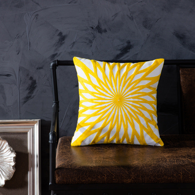 Yellow Pattern Decor Pillow - Premium  from The Luxury Pillow - Just $52.99! Shop now at The Luxury Pillow
