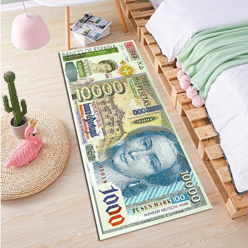 Banknote Money Rug - Premium Rug from The Luxury Pillow - Just $99.98! Shop now at The Luxury Pillow