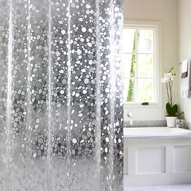Clear Textured Shower Curtain - Premium  from The Luxury Pillow - Just $46.99! Shop now at The Luxury Pillow