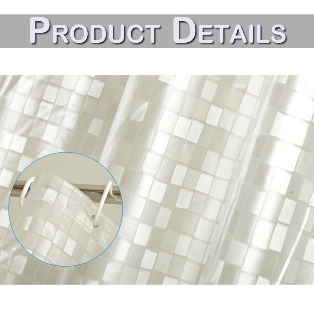 Clear Textured Shower Curtain - Premium  from The Luxury Pillow - Just $46.99! Shop now at The Luxury Pillow
