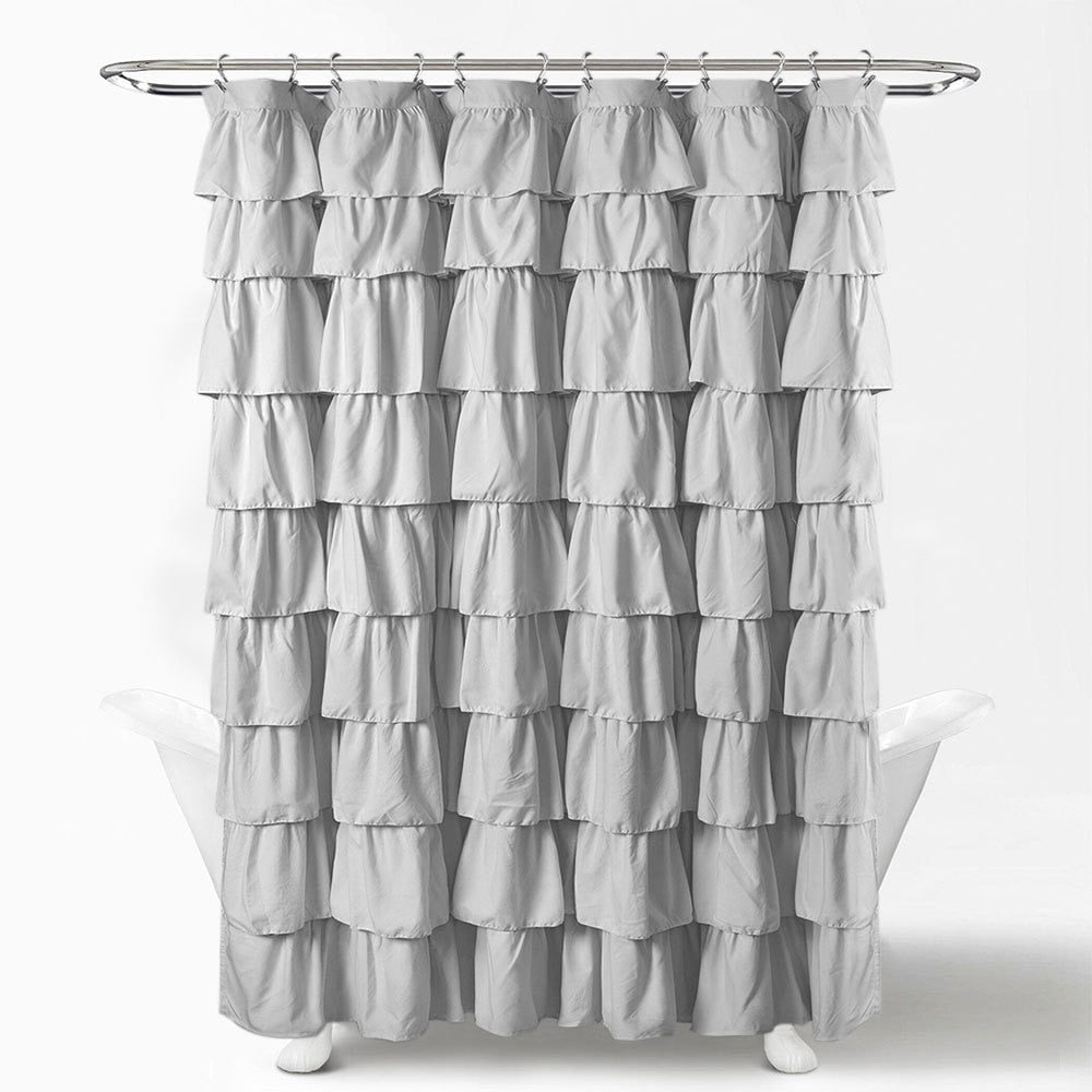 Soft Pink Ruffle Shower Curtain - Premium  from The Luxury Pillow - Just $56.99! Shop now at The Luxury Pillow