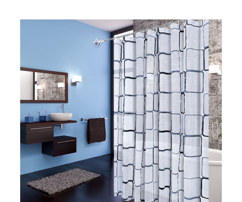 Modern Geometric Shower Curtain - Premium Shower Curtain from The Luxury Pillow - Just $34.99! Shop now at The Luxury Pillow