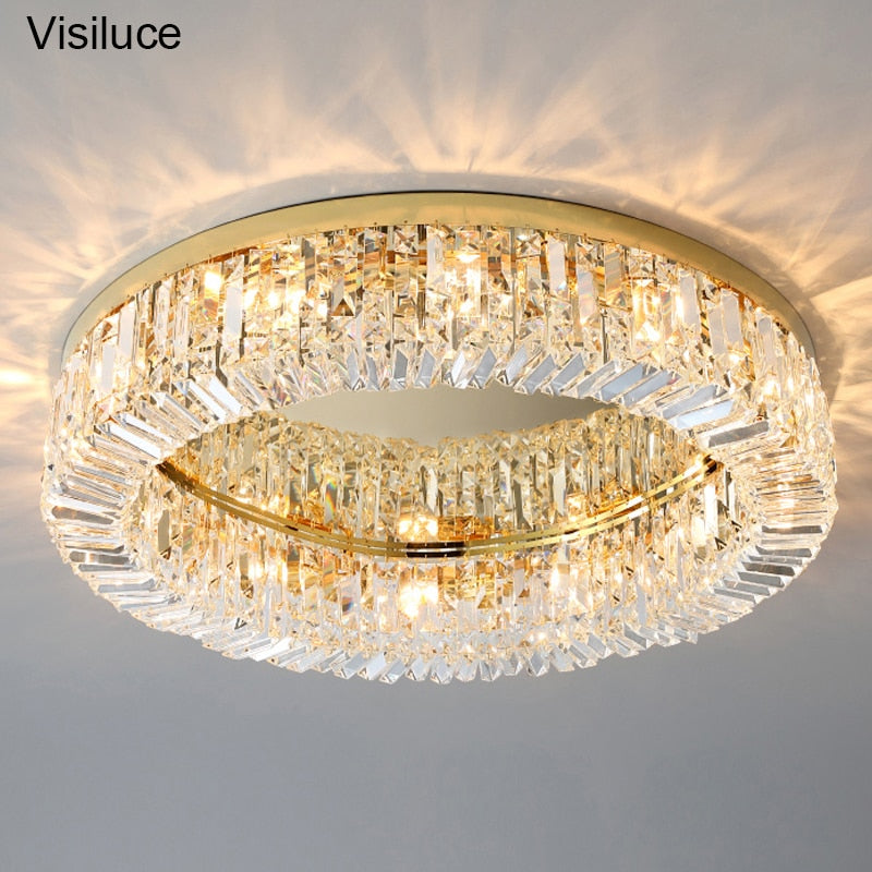 Royal Crystal Round Chandelier - Premium 0 from The Luxury Pillow - Just $429.99! Shop now at The Luxury Pillow