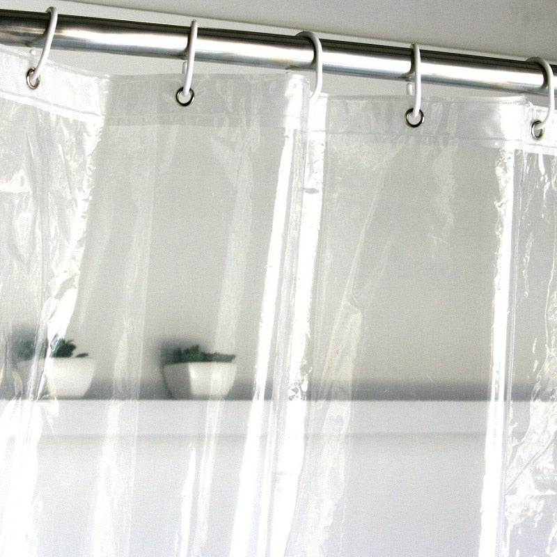 Clear Waterproof Shower Curtain